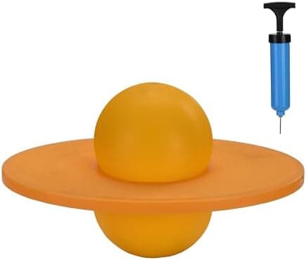 Relaxdays Pogo Ball für Kinder bis 100 kg, Outdoor Hüpfspielzeug mit Balance-Funktion, grün - HBT 25x39x28 cm