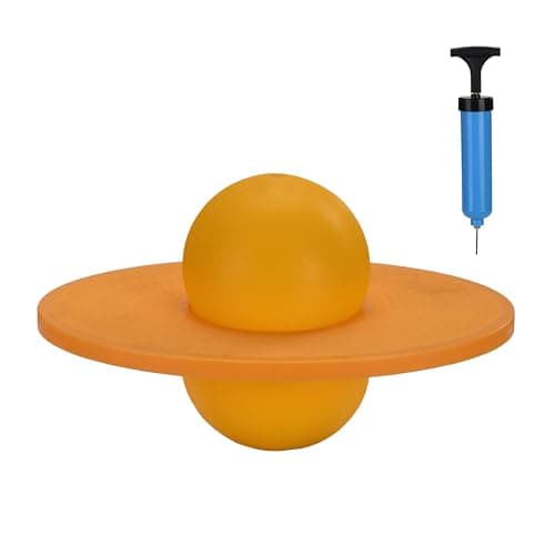 Relaxdays Pogo Ball für Kinder bis 100 kg, Outdoor Hüpfspielzeug mit Balance-Funktion, grün - HBT 25x39x28 cm