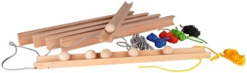 Pedalo® Teamspiel Holzbahn I Förderung von Kommunikation, Teamfähigkeit, Geschicklichkeit I Spass für Kinder und Erwachs