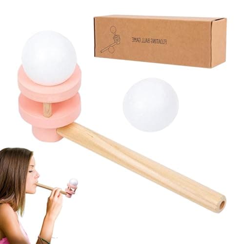 Generic Floating Blow Pipe Ball - Balancenspiel mit Atemrohr, schwebender Kugel, interaktives Lern- & Denkspiel für Kind