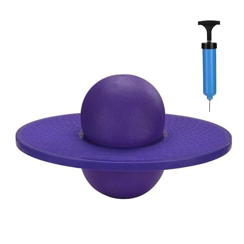 Relaxdays Pogo Ball für Kinder bis 100 kg, Outdoor Hüpfspielzeug mit Balance-Funktion, grün - HBT 25x39x28 cm