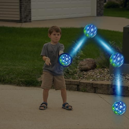 Tzeking 6 Stück LED Moon Ball - Hohe Springende Bälle, Super Stretch, Leicht zu Greifen - Geschenke für Jungen und Mädch