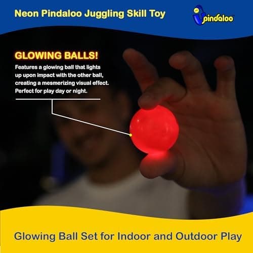 Pindaloo Geschicklichkeitsspiel Neon - Geschenke für Kinder & Erwachsene, Spiel für drinnen & draußen, Motorische & koor