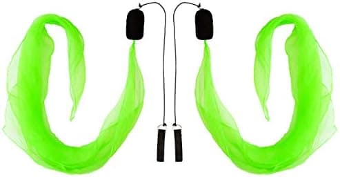 Diabolo UV leuchtendGrün für Professionals und Anfänger - Angel Wings Soft-Pois 15cm