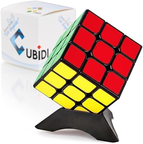 CUBIDI® Original Zauberwürfel 3x3 Klassisch - Speed Cube mit optimierten Dreheigenschaften für Anfänger und Fortgeschrit