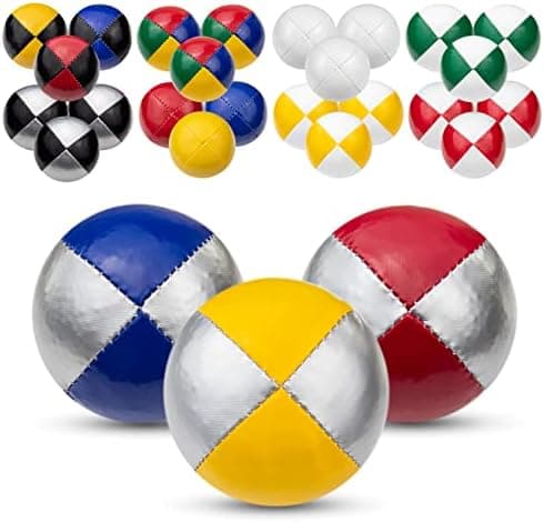 Juggle Dream 3X Pro Thud Jonglierbälle - Perfekt für Anfänger und Experten mit kostenlosem Online-Lernvideo und 3 profes