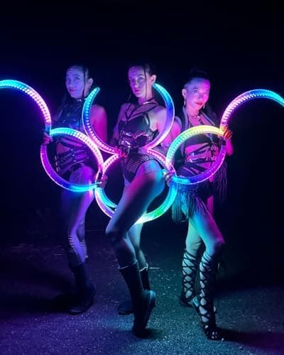 Magic LED S-Form Stäbe - Farben und tiefgreifender visueller Effekt für Jonglieren - 241 Farblichtmodi USB-Aufladbar