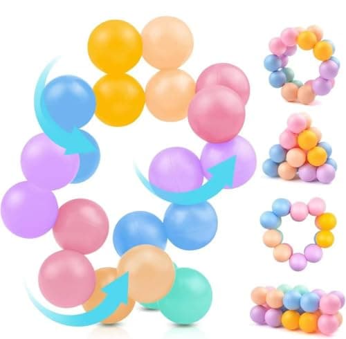 COMVASTARS 3D Puzzleball - Ideal für Büro und Schreibtisch - Entspannung durch Knobeln - Ausgewählte Farbe - 20-Kugel Se