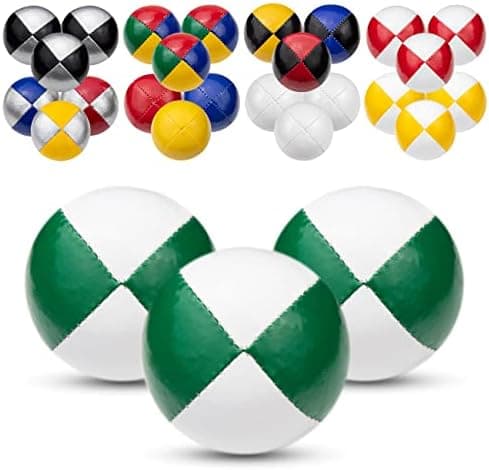 Juggle Dream 3X Pro Thud Jonglierbälle - Perfekt für Anfänger und Experten mit kostenlosem Online-Lernvideo und 3 profes