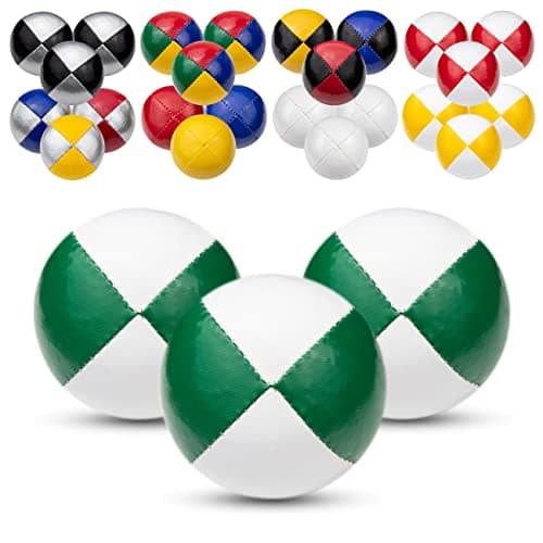 Juggle Dream 3X Pro Thud Jonglierbälle - Perfekt für Anfänger und Experten mit kostenlosem Online-Lernvideo und 3 profes