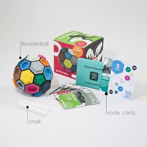 Boulderball Basic - perfektes Geschenk für Kletterer - 3D Kletterball - Klettern auf kleinstem Raum - Förderung von Konz