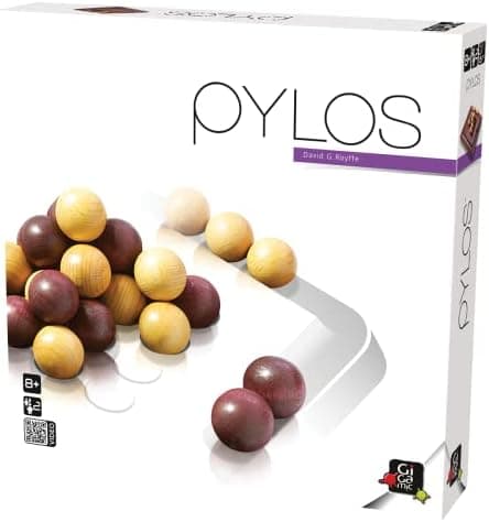 Gigamic Pylos Familienspiel: Holzspiel für 2 Spieler ab 8+, 15-minütige Partie, Mehrsprachig und bunt