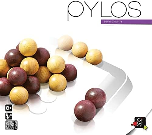 Gigamic Pylos Familienspiel: Holzspiel für 2 Spieler ab 8+, 15-minütige Partie, Mehrsprachig und bunt