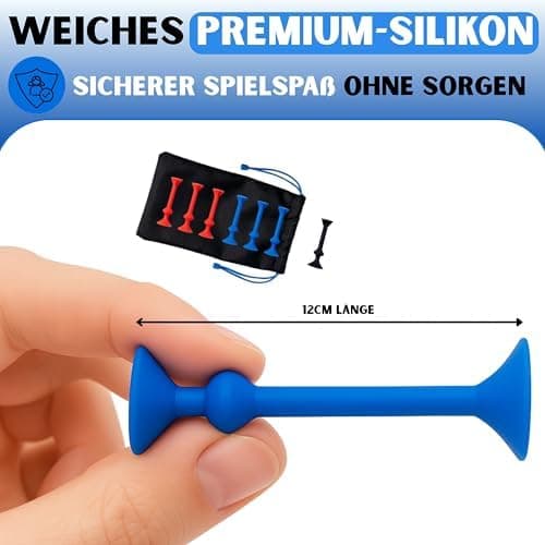 Pop Darts Spiel – Saugnapf Dart für Kinder & Erwachsene – Indoor & Outdoor Wurfspiel – Fördert Motorik & Teamgeist – Pop