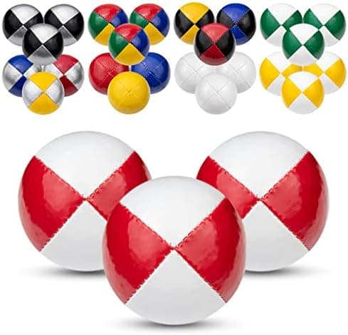Juggle Dream 3X Pro Thud Jonglierbälle - Perfekt für Anfänger und Experten mit kostenlosem Online-Lernvideo und 3 profes