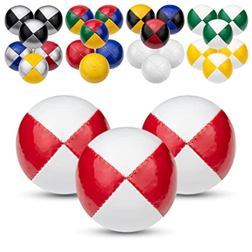 Juggle Dream 3X Pro Thud Jonglierbälle - Perfekt für Anfänger und Experten mit kostenlosem Online-Lernvideo und 3 profes