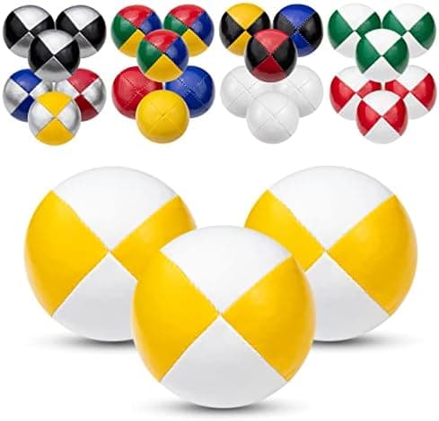 Juggle Dream 3X Pro Thud Jonglierbälle - Perfekt für Anfänger und Experten mit kostenlosem Online-Lernvideo und 3 profes