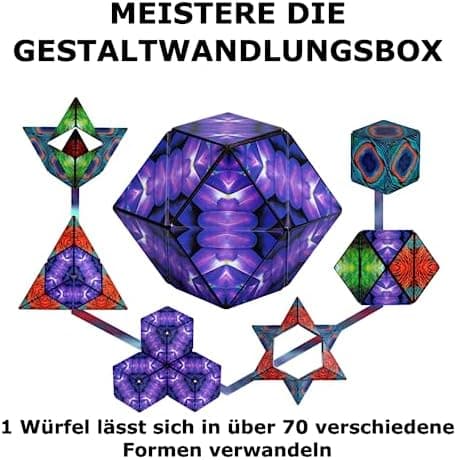 _preisgekrönter Shashibo Cube Formveränderungs-Würzel für Erwachsene, patentierter Fidget-Würfel mit 36 Seltenerd-Magnet