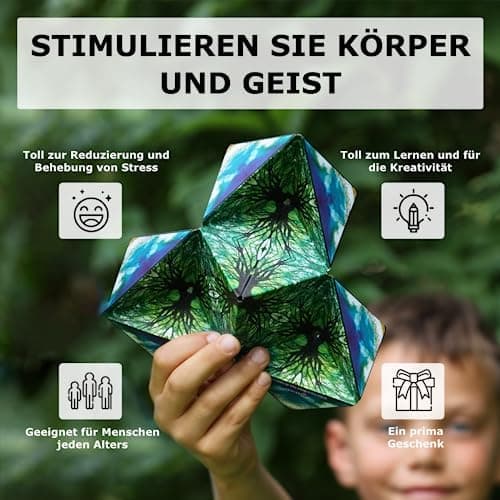 _preisgekrönter Shashibo Cube Formveränderungs-Würzel für Erwachsene, patentierter Fidget-Würfel mit 36 Seltenerd-Magnet