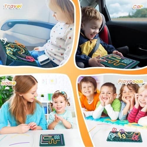 Nokwocy Sensorische Aktivität Brett, Silikon Fidget Spielzeug für Kinder  
Nokwocy Sensorische Aktivität Brett, Beruhige