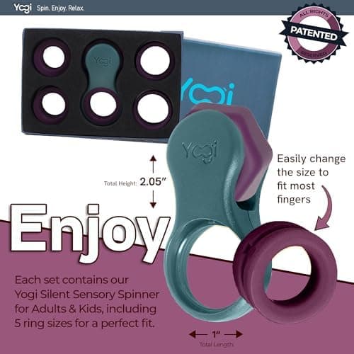 Yogi Zappelspielzeug LightbulbIDEAS Fidget Spinner für Erwachsene Mit ADHD ADD Autismus