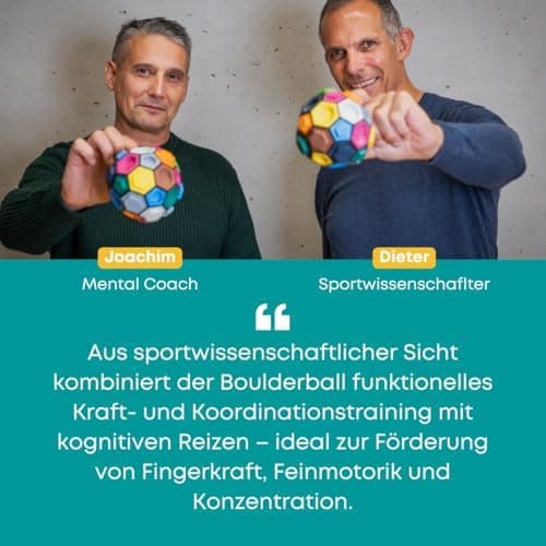 Boulderball Basic - perfektes Geschenk für Kletterer - 3D Kletterball - Klettern auf kleinstem Raum - Förderung von Konz