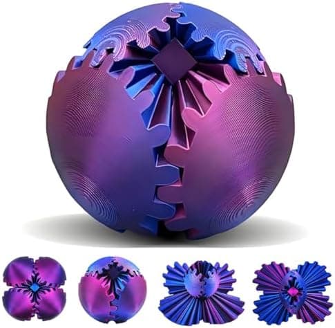 Steynspumpen Whirlball 3D gedruckter Zahnradball - Cool Gadget Spielzeug für Büro & Zuhause, Fidget Toy für Kinder & Erw
