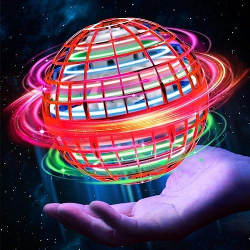 Airabc Magic Flying Orb Ball - Handsteuerbarer Schwebender Ball mit LED-Licht und Flyendes Spinner-Gerät für Kinder - In