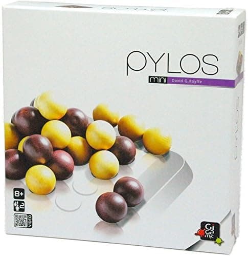 Gigamic Pylos Mini - Holzspiel für Familie, 2 Spieler, ab 8 Jahren, 15 Minuten Spielzeit, Braun Multisprachiges Deutsche