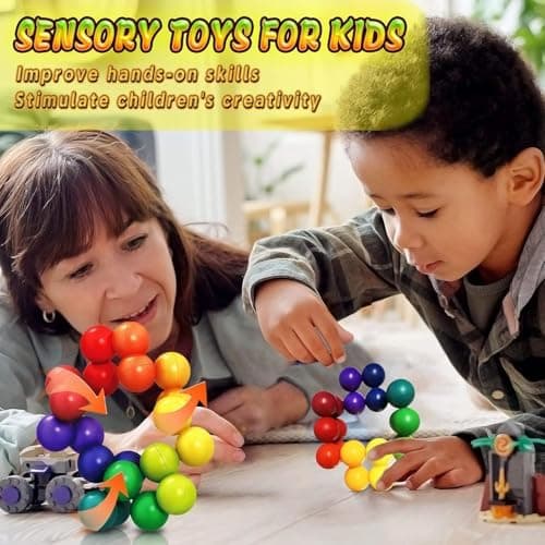 COMVASTARS 3D Puzzleball - Ideal für Büro und Schreibtisch - Entspannung durch Knobeln - Ausgewählte Farbe - 20-Kugel Se