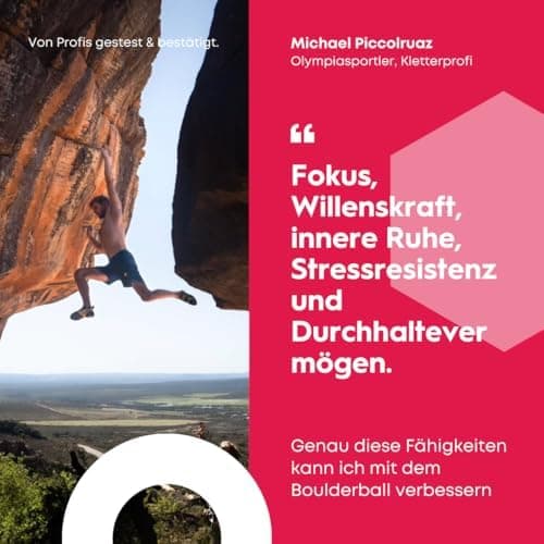 Boulderball Basic - perfektes Geschenk für Kletterer - 3D Kletterball - Klettern auf kleinstem Raum - Förderung von Konz