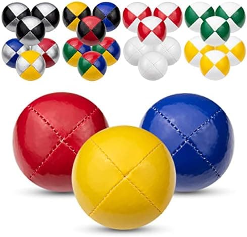 Juggle Dream 3X Pro Thud Jonglierbälle - Perfekt für Anfänger und Experten mit kostenlosem Online-Lernvideo und 3 profes