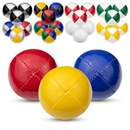 Juggle Dream 3X Pro Thud Jonglierbälle - Perfekt für Anfänger und Experten mit kostenlosem Online-Lernvideo und 3 profes