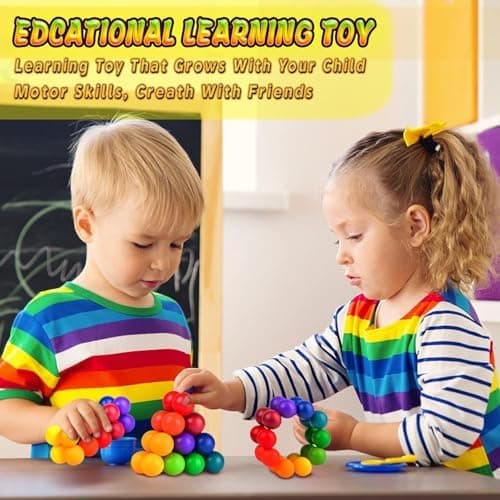 COMVASTARS 3D Puzzleball - Ideal für Büro und Schreibtisch - Entspannung durch Knobeln - Ausgewählte Farbe - 20-Kugel Se