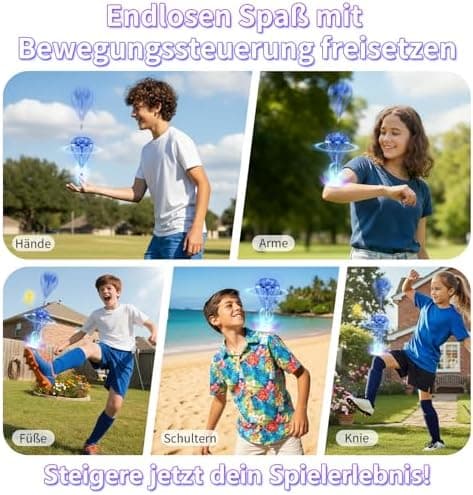 Fliegender Ball Lite Spielzeug - Wiederaufladbare Drohne mit 360°-Flip für Kinder & Erwachsene