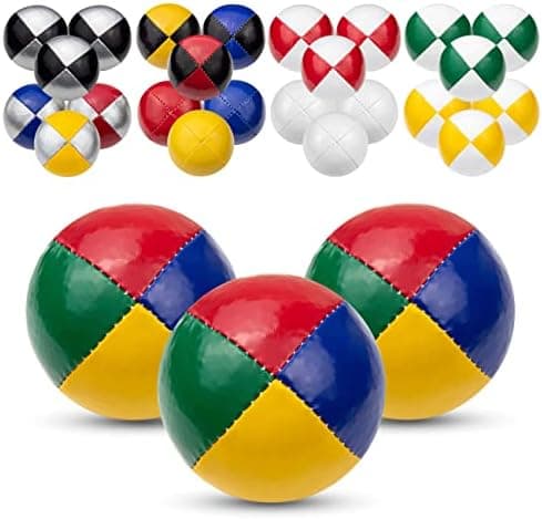 Juggle Dream 3X Pro Thud Jonglierbälle - Perfekt für Anfänger und Experten mit kostenlosem Online-Lernvideo und 3 profes