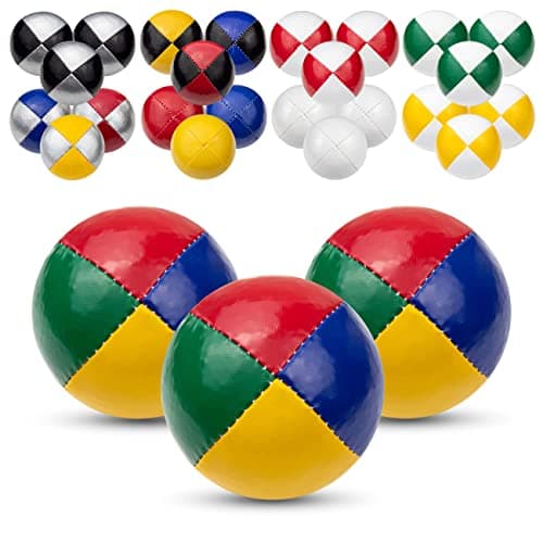 Juggle Dream 3X Pro Thud Jonglierbälle - Perfekt für Anfänger und Experten mit kostenlosem Online-Lernvideo und 3 profes