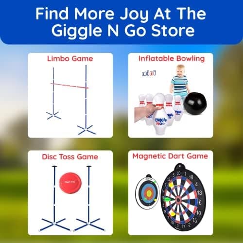 Giggle N Go Hochwertige aufblasbare Dartspiele: Outdoor-Spiele für Familie und Kinder