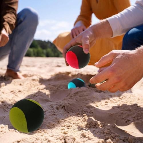 3 Stück Wasserhüpfbälle + Schwimmbadbälle für Kinder im Pool und am Strand + Farbenprächtig und sicherer Spielstoff + Me