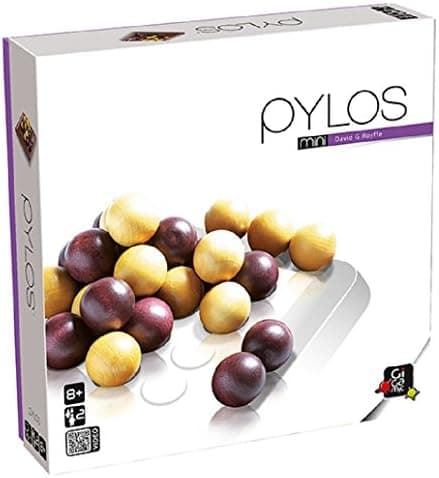 Gigamic Pylos Familienspiel: Holzspiel für 2 Spieler ab 8+, 15-minütige Partie, Mehrsprachig und bunt