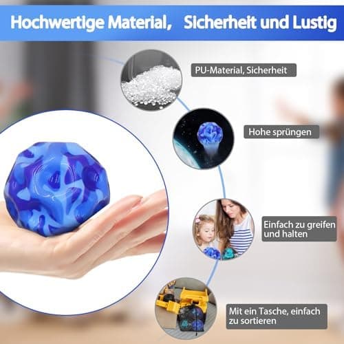 YiJiuBa Coole Moonballs 4 Bälle Für Kleinere Kinder Indoor Outdoor Sprünge Galaxis Mond Ball