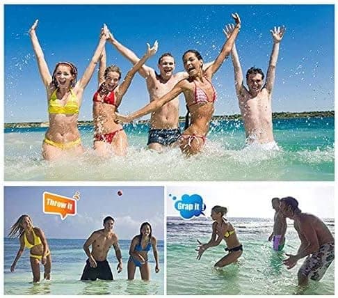 MAKFORT Schnelltrocknender Wasserball Für Jugendliche und Erwachsene - 2 Stück Wasserflummi auf Wasser - Lycra-Bezug Bal