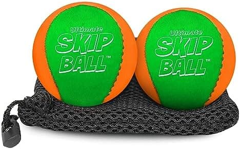 Activ Life Skip Ball - Wasserskipfunfeger für Kinder - 2er-Pack Schwarze und gefärbte Bälle