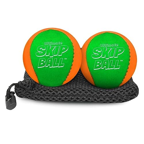Activ Life Skip Ball - Wasserskipfunfeger für Kinder - 2er-Pack Schwarze und gefärbte Bälle