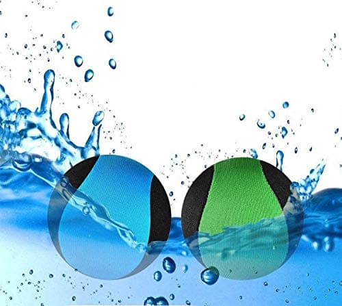 MAKFORT Schnelltrocknender Wasserball Für Jugendliche und Erwachsene - 2 Stück Wasserflummi auf Wasser - Lycra-Bezug Bal