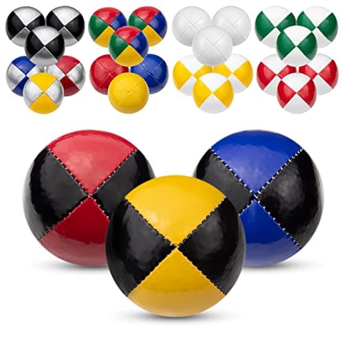 Juggle Dream 3X Pro Thud Jonglierbälle - Perfekt für Anfänger und Experten mit kostenlosem Online-Lernvideo und 3 profes