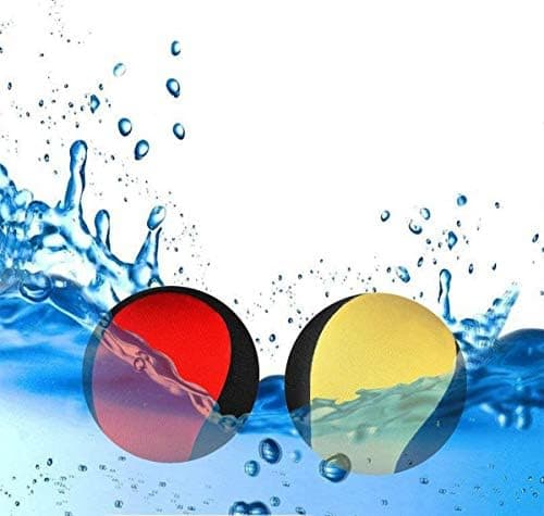 MAKFORT Schnelltrocknender Wasserball Für Jugendliche und Erwachsene - 2 Stück Wasserflummi auf Wasser - Lycra-Bezug Bal