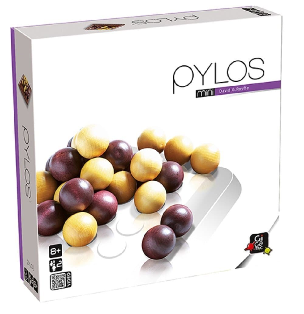 Gigamic Pylos Mini - Holzspiel für Familie, 2 Spieler, ab 8 Jahren, 15 Minuten Spielzeit, Braun Multisprachiges Deutsche