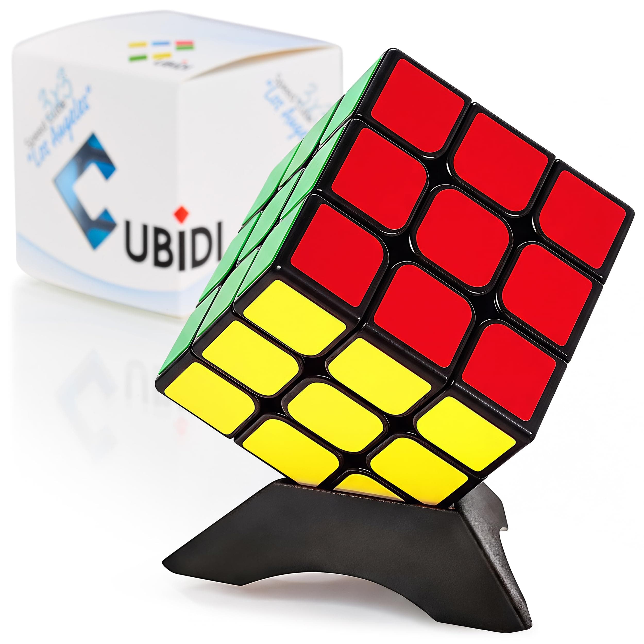 CUBIDI® Original Zauberwürfel 3x3 Klassisch - Speed Cube mit optimierten Dreheigenschaften für Anfänger und Fortgeschrit