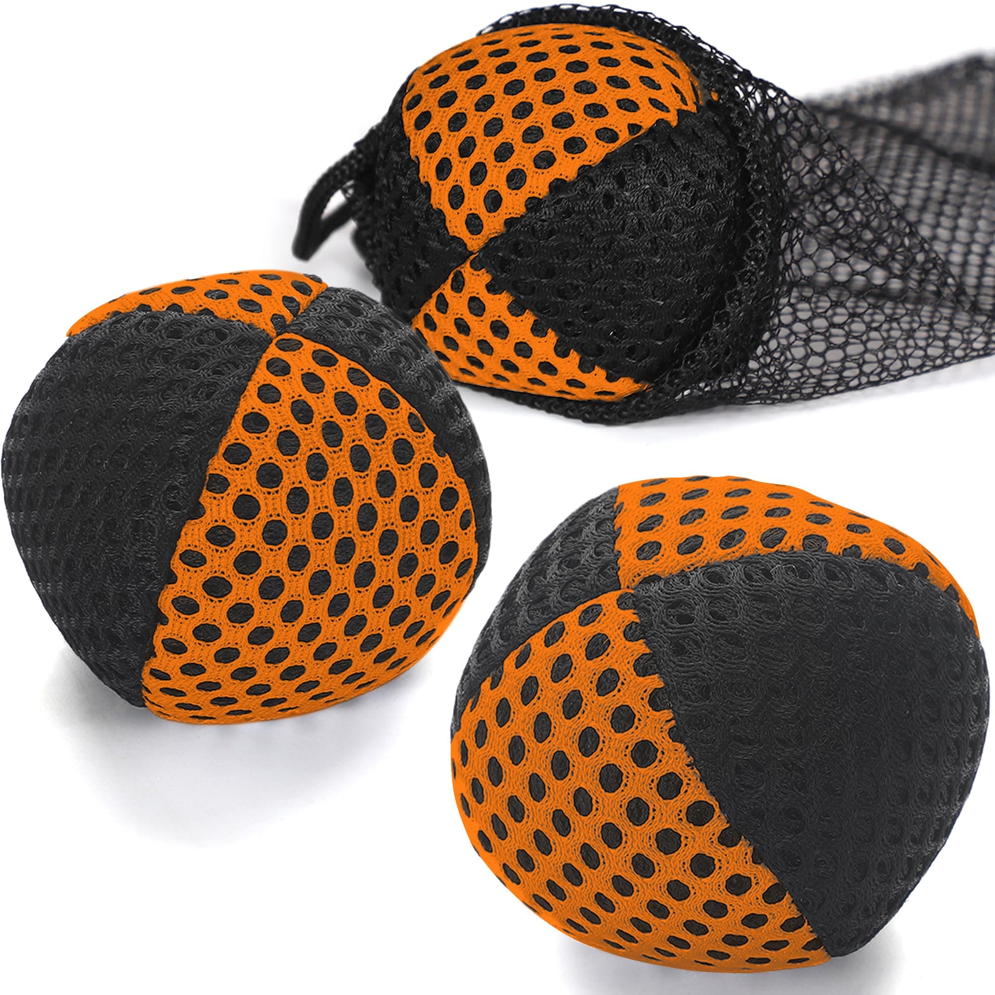 Oazoxcx Jonglierbälle für Anfänger und Profis - 3er Set 62mm, 2 Schichten Netz und Tragetasche, perfekt für Kinder